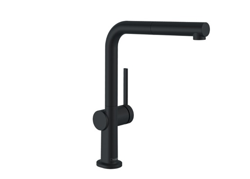 [72808670] TALIS M54 SINGLE LEVER KITCHEN MIXER 270 PULL-OUT SPOUT 1 JET MATT BLACK