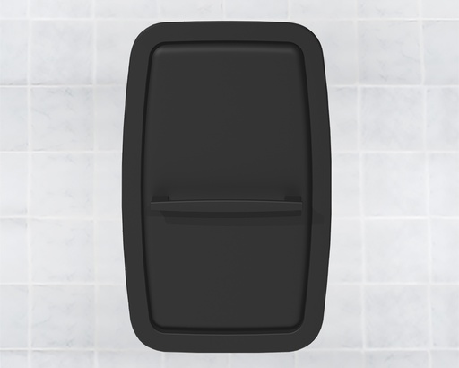 [KB311-SSRE-MBLK] BABY CHANGING STATION STAINLES STEEL RESESSED-MOUNTED MATT BLACK