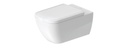 [KIT-2550090000] KIT HAPPY D2 TOILET WALL MOUNTED - RIMLESS 36.5X62 DURAFIX INCLUDED (RIMLESS)