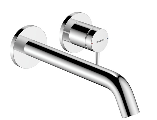 [KIT-73351000] KIT TECTURIS S SINGLE LEVER BASIN MIXER FOR CONCEALED INSTALLATION WALL-MOUNTED ECOSMART+ WITH SPOUT 22,5 CM
