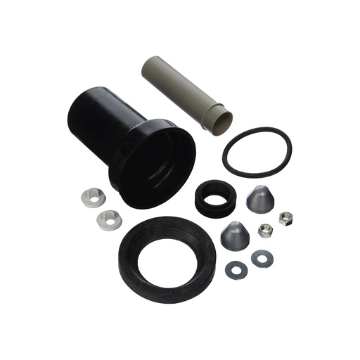 [152.404.46.1] CONNECTION SET FOR WALL HUNG WC LENGTH 18CM, DIA 90MM