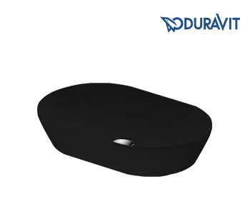 [E2372601370] D-NEO OVAL WASH BOWL 60 CM WITH OVER FLOW - MATT BLACK
