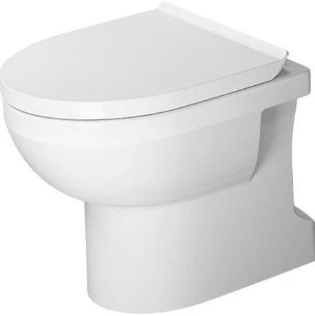 [E2184010000] DURAVIT NO.1 BASIC TOILET FLOOR STANDING RIMLESS 56 CM (BACK TO WALL)