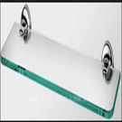 [046140] E_PLUS GLASS SHELF 600MM CHROME