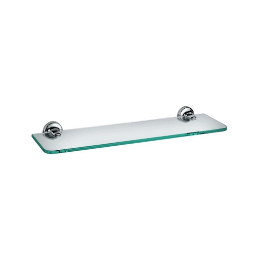 [046140] E_PLUS GLASS SHELF 600MM CHROME
