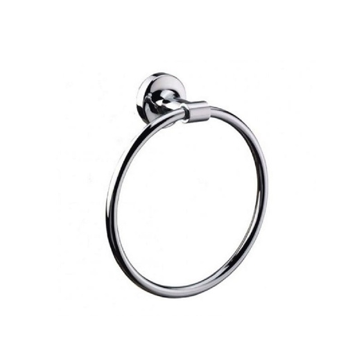 [124510] E_PLUS TOWEL RING 200MM CHROME