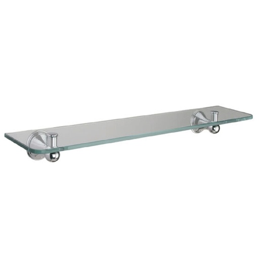 [164172] GENOA GLASS SHELF 500 CHROME
