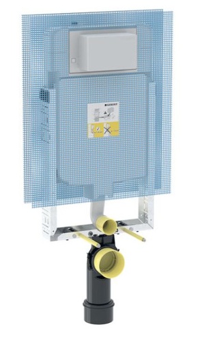 [110.175.00.1] KOMBIFIX ELEMENT FOR WALL HUNG WC, 109CM WITH ALPHA CONCEALED CISTERN 8 CM