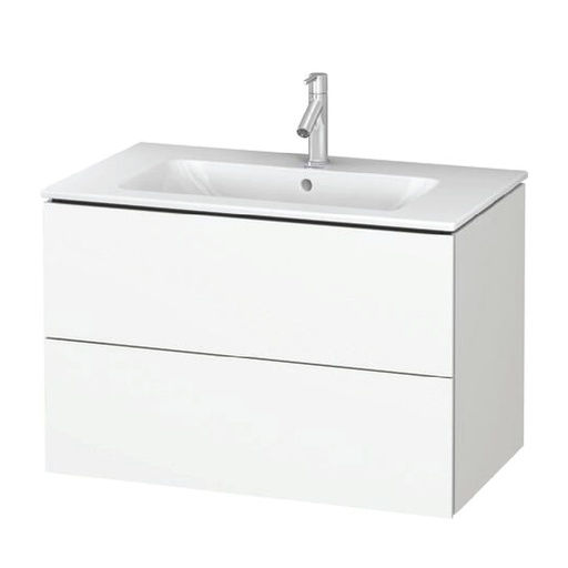 [LC624101818] L-CUBE WALL MOUNTED VANITY UNIT FOR 233683 , 82 CM WHITE MATT - WITH 2 DRAWERS