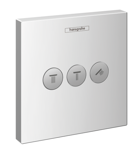[15764000] SHOWER SELECT VALVE SQUARE FOR CONCEALED FOR 3 OUTLETS