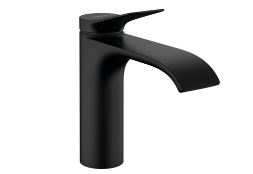 [75020670] VIVENIS SINGLE LEVER BASIN MIXER 110 WITH POP-UP WASTE SET MATT BLACK