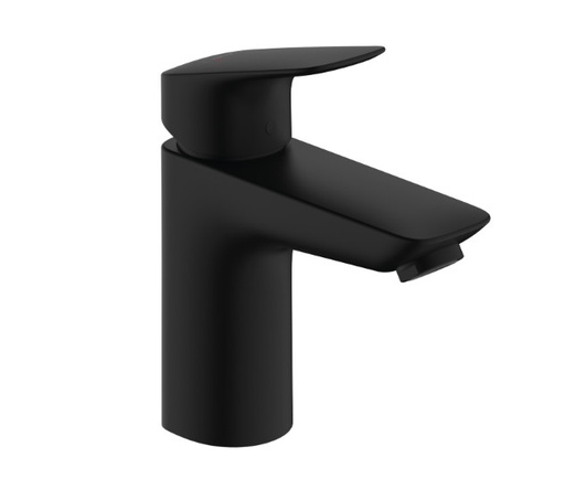 [71100670] LOGIS BASIN MIXER 100 MATT BLACK WITH POP-UP WASTE SET