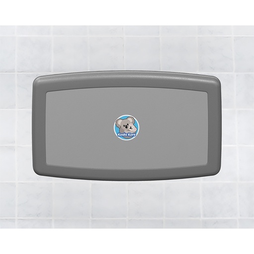 [KB300-01] BABY CHANGING STATION W/M PLASTIC GREY HORIZONTAL