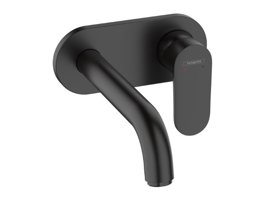 [71576670] VERNIS BLEND SINGLE LEVER BASIN MIXER FOR CONCEALED INSTALLATION WALL-MOUNTED WITH SPOUT 20,7 CM- MATT BLACK