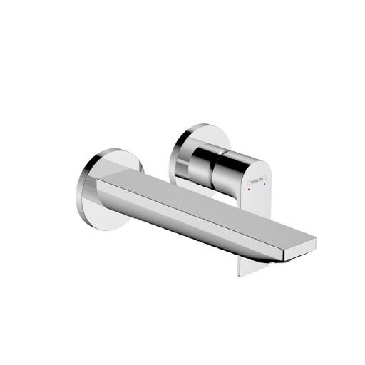 [72568000] REBRIS E SINGLE LEVER BASIN MIXER FOR CONCEALED INSTALLATION WALL-MOUNTED WITH SPOUT 20 CM CHROME