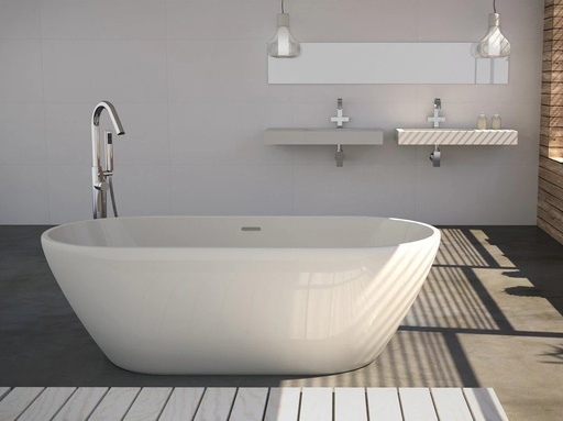 [BN125170080WG] TRENTO FREE STANDIING BATH TUB GLOSSY 170X80